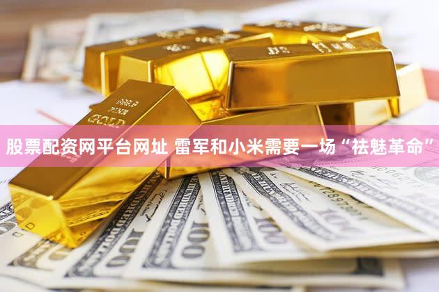 股票配资网平台网址 雷军和小米需要一场“祛魅革命”