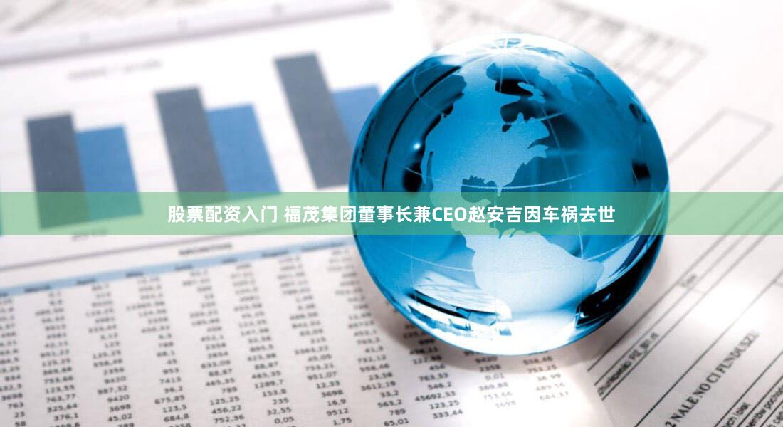 股票配资入门 福茂集团董事长兼CEO赵安吉因车祸去世