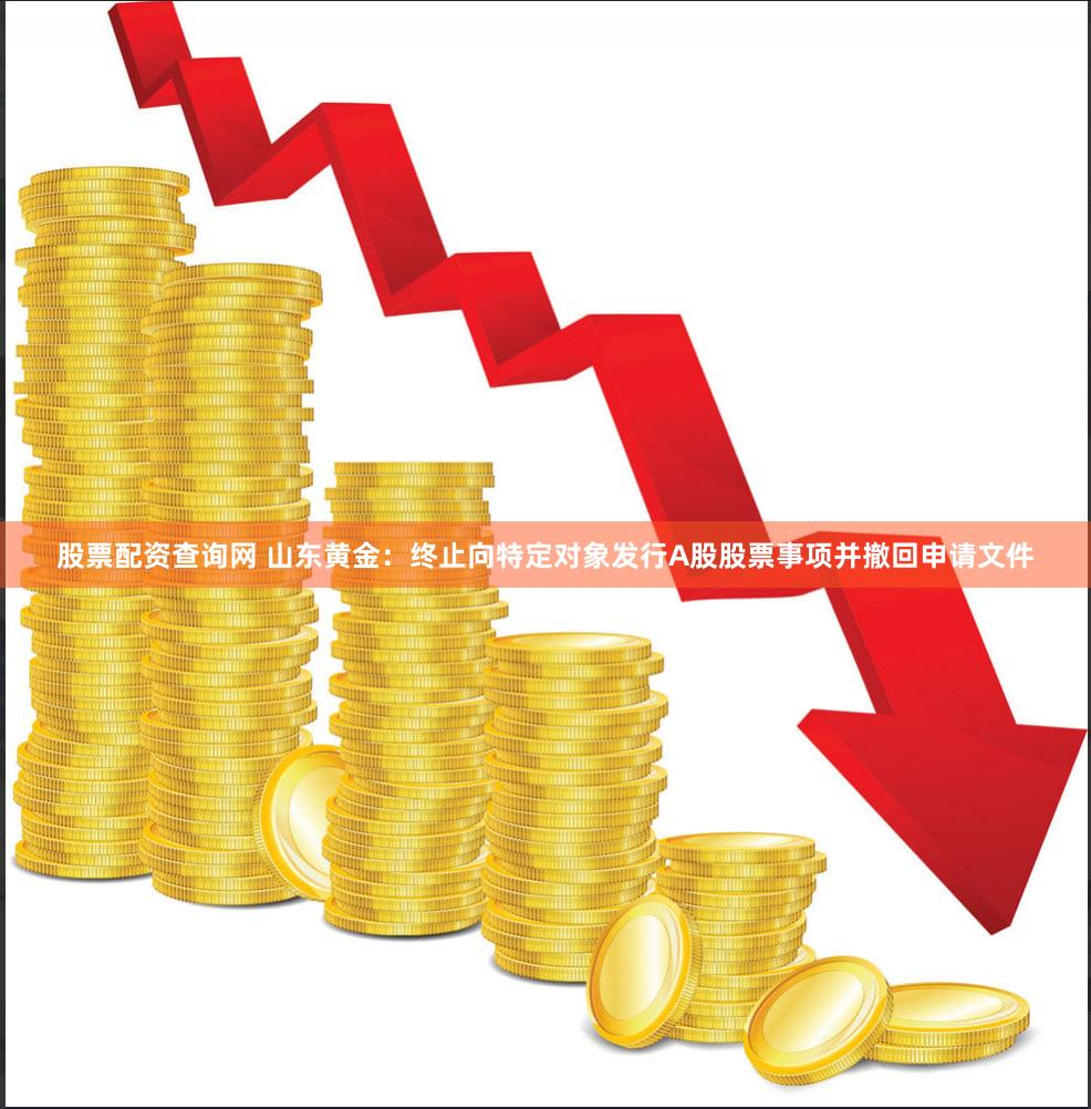 股票配资查询网 山东黄金：终止向特定对象发行A股股票事项并撤回申请文件